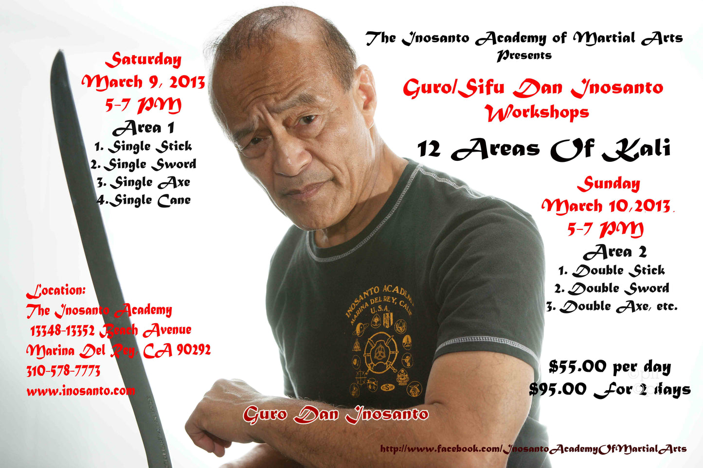 Inosanto - 2013 - 12 Areas of Kali - Area 2 - DVD