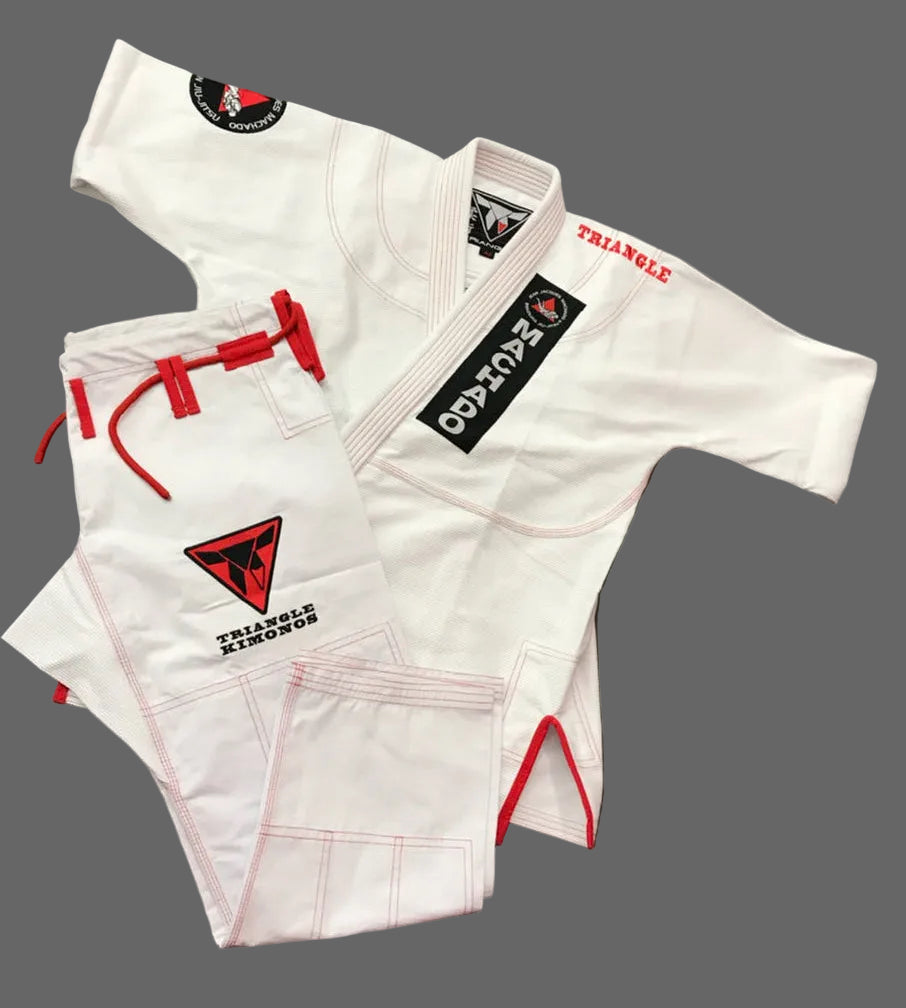 BJJ Gi - Jean Jacques Machado - White with Red Trim