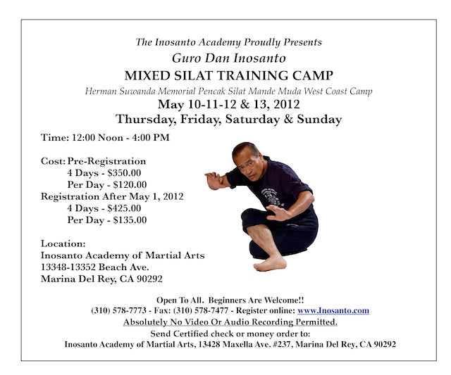 Inosanto - 2012 - Mixed Silat Camp - 8 DVD Set