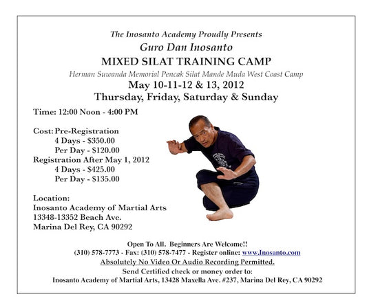 Inosanto - 2012 - Mixed Silat Camp - 8 DVD Set