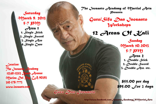 Inosanto - 2013 - 12 Areas of Kali - Area 1 - DVD