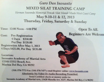Inosanto - 2013 - Mixed Silat Camp - 8 DVD Set