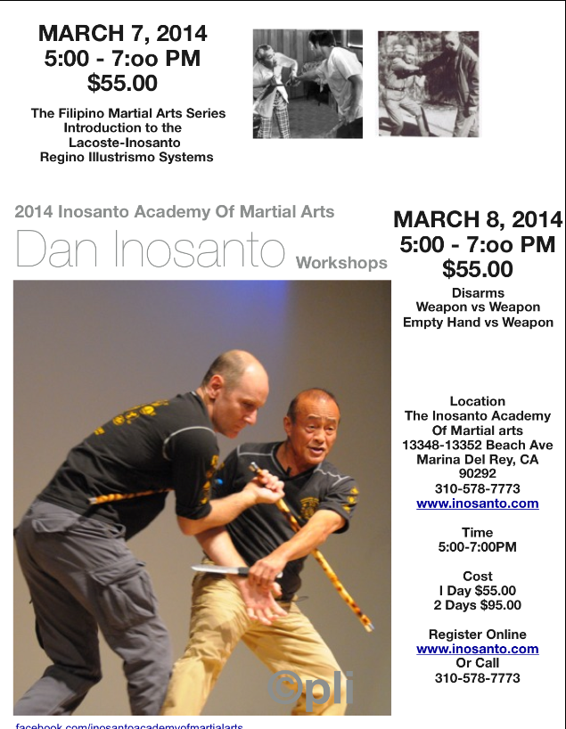 Inosanto - 2014 - Weaponry - Disarms - DVD