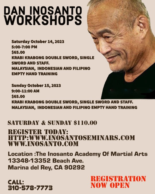Inosanto - 2023 - Krabi Krabong & SEAMA - Day 2 - DVD