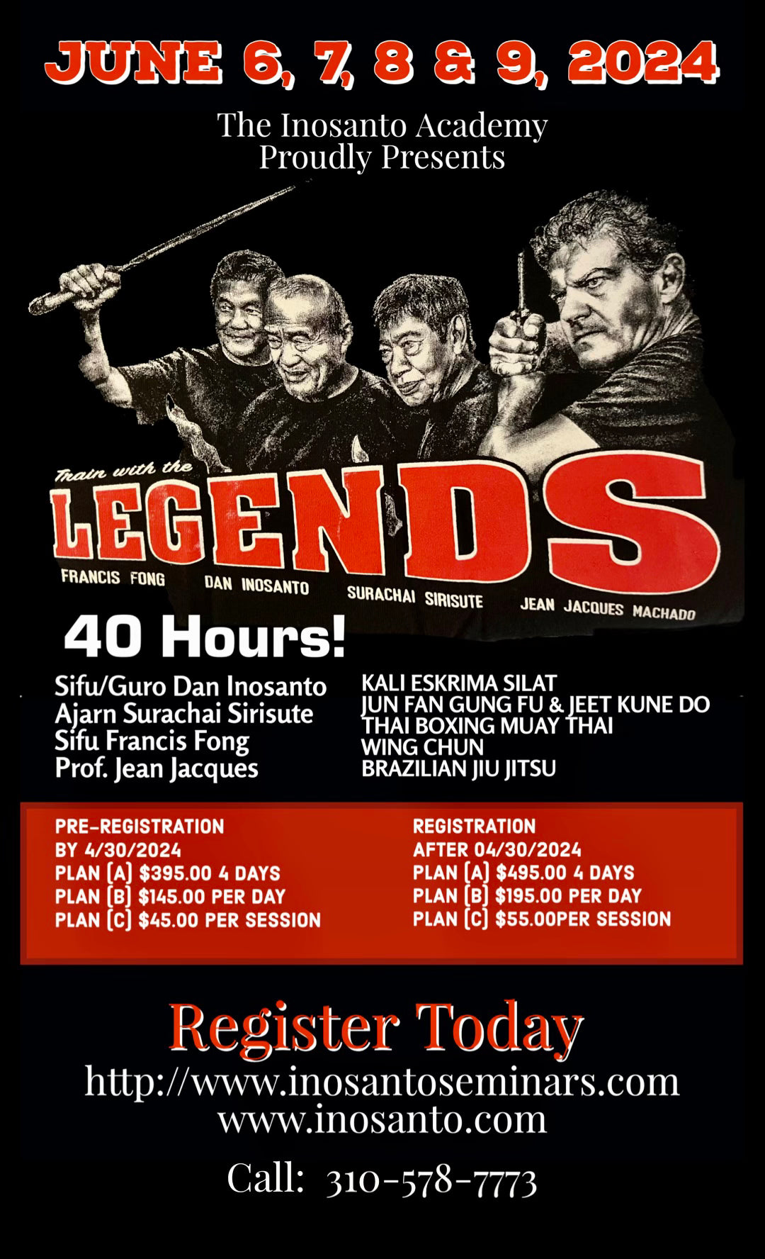 Inosanto - 2024 - Legends - 8 DVD Set