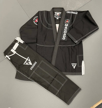 BJJ Gi - Jean Jacques Machado - Black with White Trim