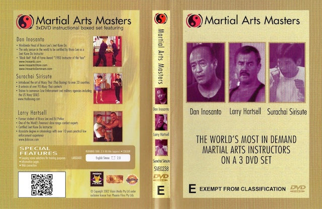 Martial Arts Masters - 3 DVD Set - Inosanto - Sirisute - Hartsell