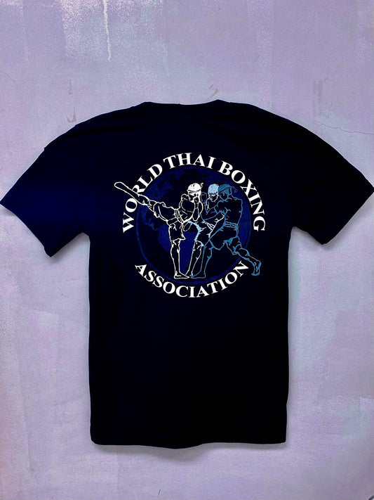 Black t-shirt with World Thai Boxing Association logo